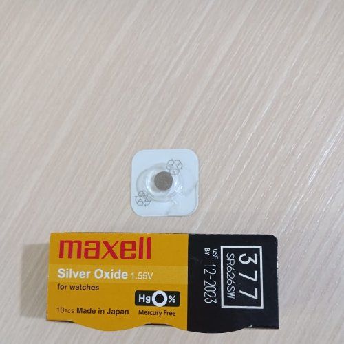 Maxl%20SR626SW%20/%20377%201.55V%20Silver%20Oxide%20Button%20Cell%20Watch%20Battery%201Piece%20-%20Image%202