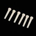 6 Pcs Bridge Pins For Acoustic Guitar - White and black. 