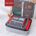 Fireproof Certificate Holder Fireproof Document Bag with Password Lock Water-resistant File Storage Case for Home Travel Keep Certificates Safe. 