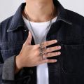 Ensemble Yourself - Highly Sustainable - Dagger Simple Vertical Bar Pendant Necklaces for Men - Durabilty Assured - Well Inspired & Crafted.