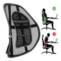 Lumbar Support Cushion - Ergonomic Right Back Support for Chairs and Seats - Provides Comfortable and Proper Posture - Black Color.