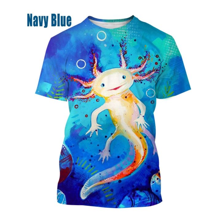 Axolotl%203D%20Print%20T-shirt%20Newest%20Animal%20Fashion%20Unisex%20Personality%20Creative%20Short%20Sleeve%20-%20Image%206
