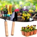 Mini Plant Garden Tools Mini Shovel for Plant Pot Flowers Seedlings Plant Bonsai Mini Garden Tool with Wooden. 