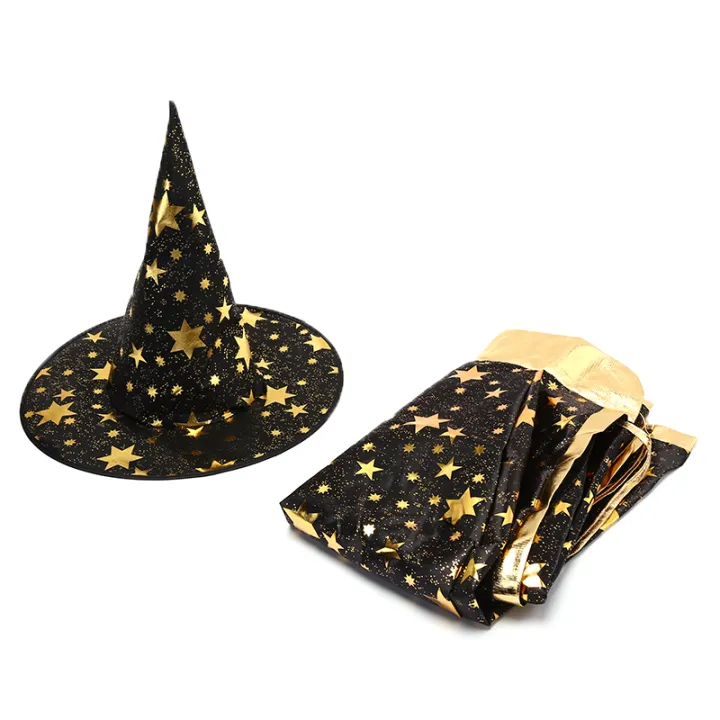Kids%20Witch%20Halloween%20Costumes%20Wizard%20Cloak%20Cape%20with%20Pointed%20Hat%20Set%20Anime%20Cosplay%20Carnival%20Party%20%7C%7CGirls%20Boys%20Magician%20Outfit%20LaoXzhongX%20-%20Image%204