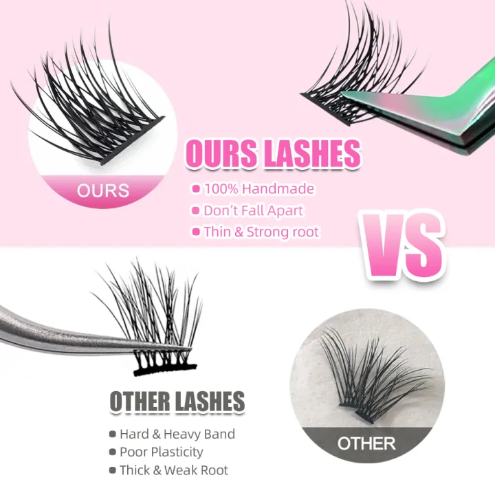 YUANZHIJIE%20Mix%20Length%20Fluffy%20Individual%20DIY%20Clusters%20Eyelash%20Extension%20C%20D%20Curl%20144%20pcs%20Natural%20Segmented%20Eyelash%20Makeup%20Tools%20-%20Image%206