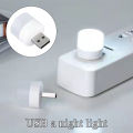 4 Pcs Wall Socket Plug-in LED Night Light USB Ultra-Small LED Lamps With 3000K Warm Light LED Lamps For Bathroom Car Kitchen Hallway. 