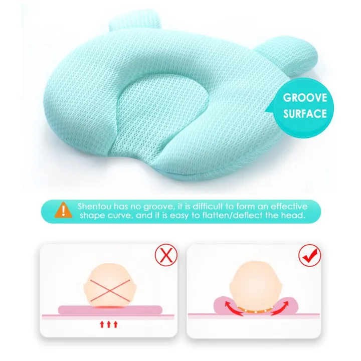 Goglor%20Washable%20Baby%20Head%20Shaping%20Pillow%20for%20Newborn%20Baby/Soft%20Memory%20Foam%20Infant%20Pillow%20to%20Prevent%20Flat%20Head,Best%20Perfect%20for%200-12%20Months%20Baby%20-%20Image%208