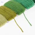 2x10Meter 1mm Cotton Rope Braided Twisted Cord Twine Craft for Bracelet Green. 