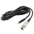 XLR Cable Female To 3.5mm 3 pole Microphone Cable 1.5M for condenser, Dynamic Microphone. 