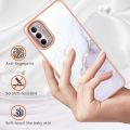 lthmy for Motorola Moto G Stylus 2022 4G Marble Pattern Hybrid Hard Back Soft TPU Bumper Protective Case Cover. 