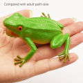 Spoof Toy Simulation Frog Model Animal Toy Toad Tricky Scary Squeeze Sound Frog Toys for Kids Hobby Collection Toys.