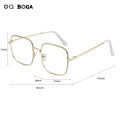 OQ BOGA 20 Styles Anti UV Photochromic Sunglasses Anti Blue Light Radiation Metal Square Frame Computer Glasses. 