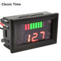 Car Charge Level Indicator DC 12V 24V 36V 48V 60V 72V Lithium Li-ION Capacity Meter Tester Display LED Tester Voltmeter.