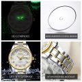 OPK Watch For Woman Waterproof Original Relo Women Resistant Women Quartz Stainless Steel Luminous Casual Wristwatches Calendar Realme. 