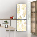 Black Gold Refrigerator Door Sticker Self Adhesive Waterproof 3D Wallpaper Fridge Door Wrap Mural Cover Home Room Kitchen Decor.