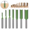 6mm Shank Single Edge Woodworking Tool Milling Cutter Router Bits Slotting Cutter Drill Bit.