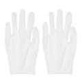 1Pair White Cotton Gloves Labor Protection Gloves for Jewelry Appreciation Thin Medium Cleaning Gardening Etiquette Supplies. 