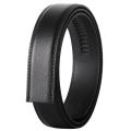 No Buckle 3.5cm Width Cowskin Genuine Leather Belt Men Without Automatic Buckle Strap Male Black Brown Blue Gray White B509 Wearhouse.