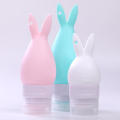 Containers, Leak Proof Squeezable Silicone Tubes, Refillable Travel Accessories for Shampoo Body Wash Liquids Bunny style Portable Travel Bottles, Carry On Approved Toiletries.