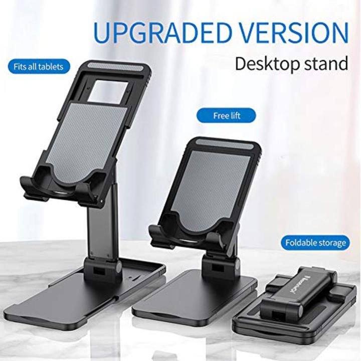 T2 Universal Ergonomic Collapsible Adjustable Desktop Tablet Mobile Phone Holder