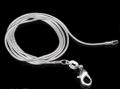 1MM 925 Sterling Silver Chain Fashion Sliver Necklace High Quality Snake Chain For Men And Women.