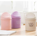 Mini Desktop Bin Shake Lid Type Waste Can Tube With Cover Bedroom Trash Can Garbage Can Storage Box Home Desk Dustbin Unique. 