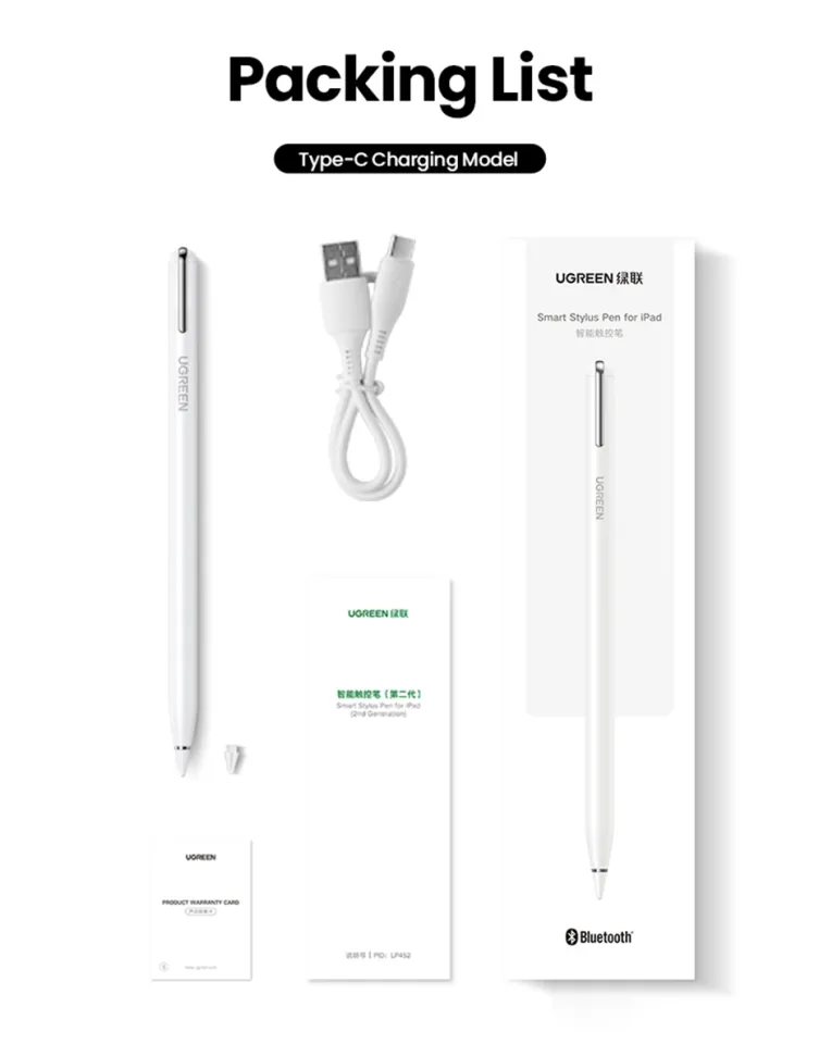 UGREEN Active Stylus Pen for Apple Pencil Magnetic Wireless