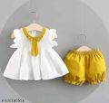 New Baby Girls Fashionable Premium Quality Beautiful Party Dress With HAIR BAND One Piece Baby Dress for 1-4. 