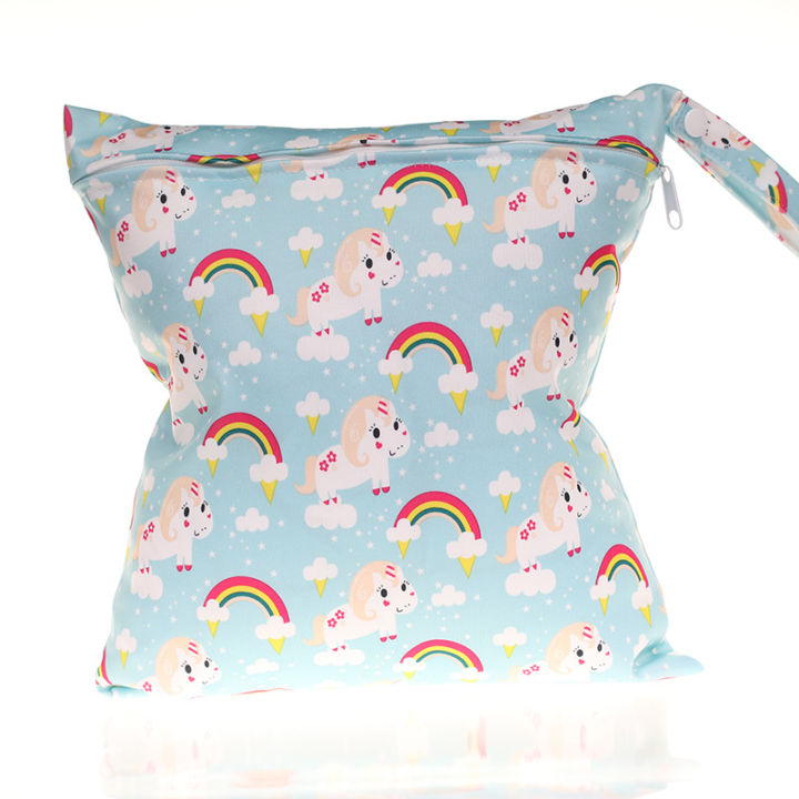 40 Cartoon Printed Pattern Baby Single Zipper Diaper Bag Buggy bag Suitable for Overseas E-Commerce