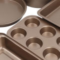 6x Baking Mold Set Loose Bottom Anti Stick Carbon Steel Cake Pizza Bread Pan HG. 