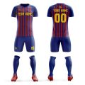 Custom Soccer Jersey design stipe football jerseys football Uniform Breathable Quick Dry Soccer shirt team suit.