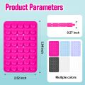 2 Pack Suction Cup Phone Case Mount Double-Sided,Silicon Sticky Phone Stand for iPhone and Android, Hands-Free Strong Grip Holder for Selfies and Videos. 