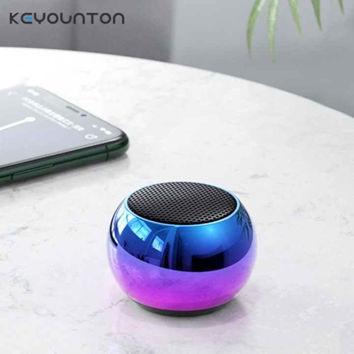 Metal Mini Wireless Bluetooth Speaker Hifi Portable Music Subwoofer ...