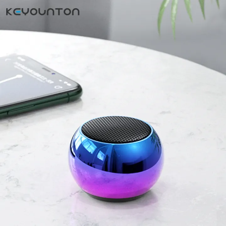 Metal Mini Wireless Bluetooth Speaker Hifi Portable Music Subwoofer ...