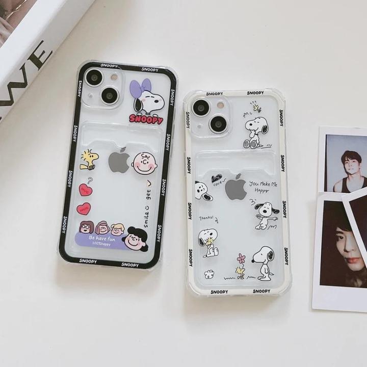 Set%20card%20holder%20U%20wallet%20protection%20phone%20case%20Ma%20Charlie%20Brown%20Clear%20hone%201%20Cute%20cartoon%20Snoopy%20x%20soft%20TP%20for%20iP5%20Pro%2014%2013%2012%2011%20Pro%20-%20Image%202