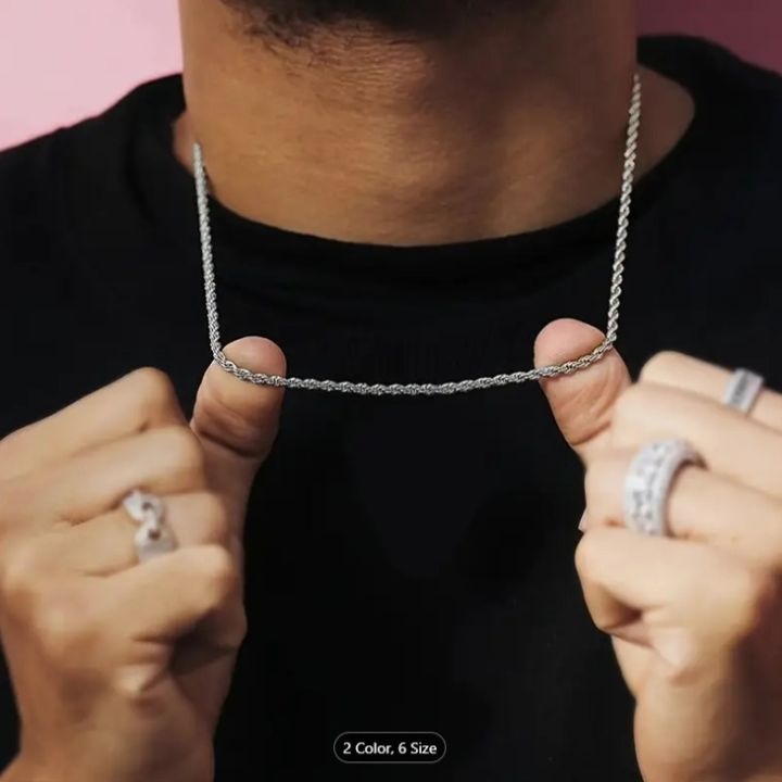 Fashionable Rofe Link Stainless Steel Chain for Men