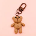 6.3cm/2.48in Cool Black Bear Key Chain Coffee Cup Bottle Cap Rabbit Pendant Car Key Ring Backpack Charms Bag Decor Accessories. 