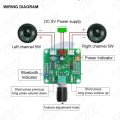 XH-A158 ultra clear Bluetooth 5.0 power amplifier board pam8403 small power DIY wireless speaker amplifier board 5W*2 Amplifier.