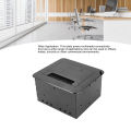 Embedded Socket Box AC250V 13A Table Power Receptacle Flame Retardant PC for Office Conference Room.