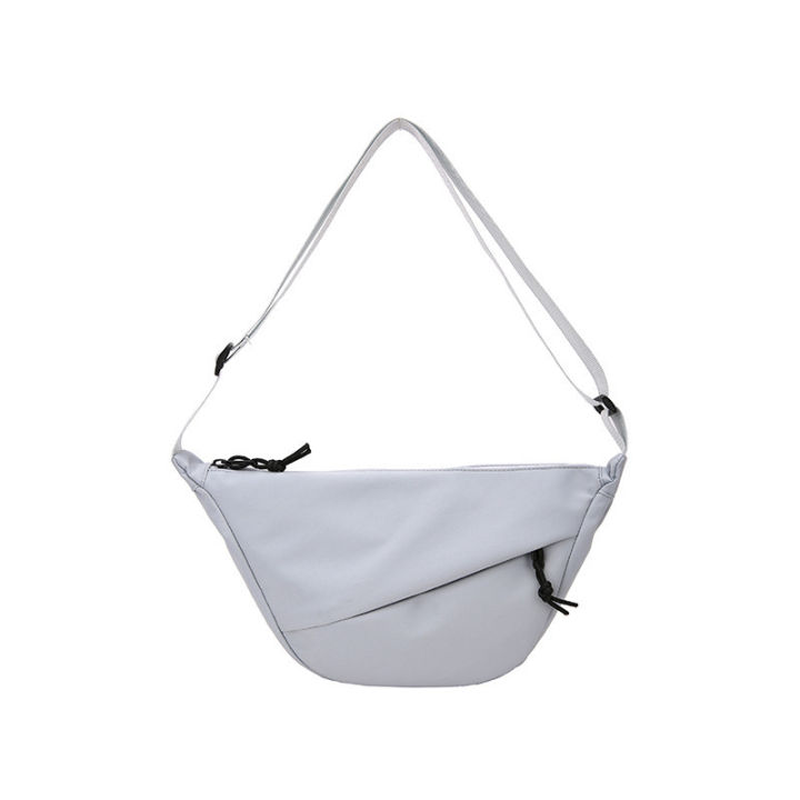 Dumpling%20Bag%20Women's%20Japanese%20Simple%20Solid%20Color%20Shoulder%20BagKorean%20Trendy%20Urban%20Niche%20Nylon%20Water-repellent%20Crossbody%20Bag%20Akane%20-%20Image%205