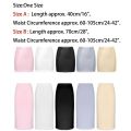 Womens Girls Ice Silk Half Slips Underskirt Basic Soft Lace Trim Petticoat Underdress Intimates Safety Long Skirt Underwear.