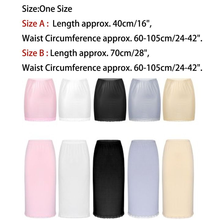 Womens%20Girls%20Ice%20Silk%20Half%20Slips%20Underskirt%20Basic%20Soft%20Lace%20Trim%20Petticoat%20Underdress%20Intimates%20Safety%20Long%20Skirt%20Underwear%20-%20Image%208