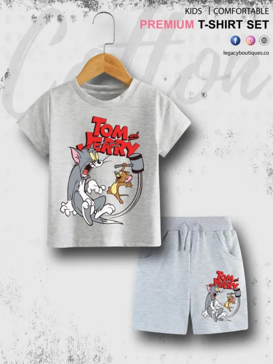 Good%20Quality%20T-shirt%20Set%206%20Month%20To%206%20Year%20Kids%20Tom%20And%20Jerry%20Printed%20-%20Image%203