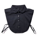 Women Men Cotton Fake Collar Blouse Vintage Solid Detachable Shirt Collar False Lapel Blouse Top Clothes Accessories.