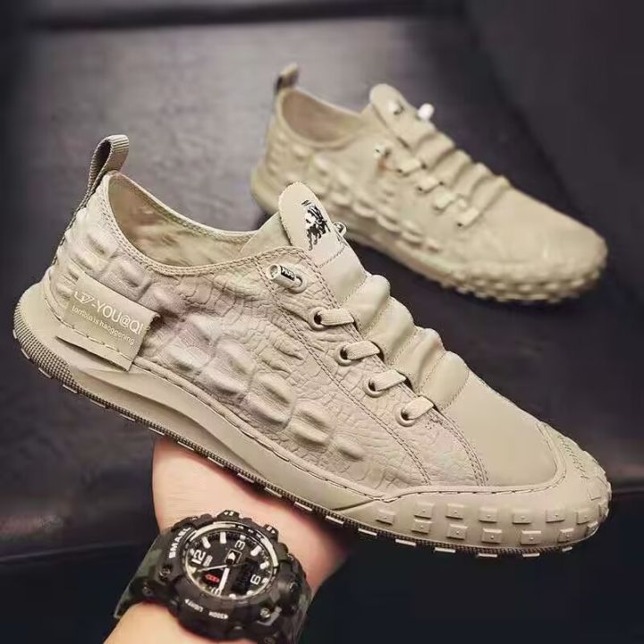 Canvas Shoes Men's Spring 2024 Men's Work Cloth Shoes Breathable Non Slip Shoes Men's Soft-soled Shoes Men's Shoes Men