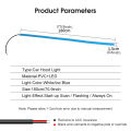 Geepact Car Hood Light Universal Car LED Strip Light Guide Lights Daytime Running Light Strip Car Waterproof Flexible Tube Decoration Lamp Atmosphere Light Car Exterior Decoration.