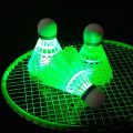 【Best Price Guaranteed】 Racket Sports Light-up LED Badminton Glowing Lighting Balls Luminous Badminton Balls Lightweight Nylon Lighting Shuttlecocks Outdoor Game.