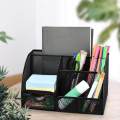 Multifunction Pen Holder 6 Slots with Drawer Pen Pencil Desk Organizer for Home School Storage. 