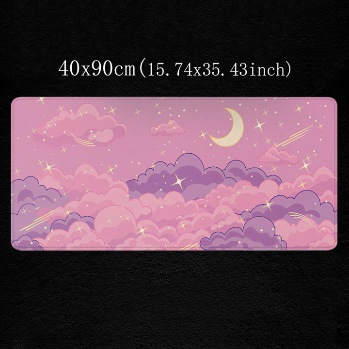 Pink%20Mouse%20Pad%20Skyscape%20Large%20Mousepad%2090x40%20Gaming%20Accessories%20Pads%20Rubber%20Computer%20Desk%20Mat%20Xxl%20Extended%20Mouse%20Mats%20-%20Image%202