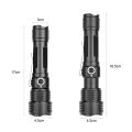 4in1 tactical zoomable LED flashlight red/green/blue/white light torch Outdoor Hunting Fishing light USB rechargeable. 